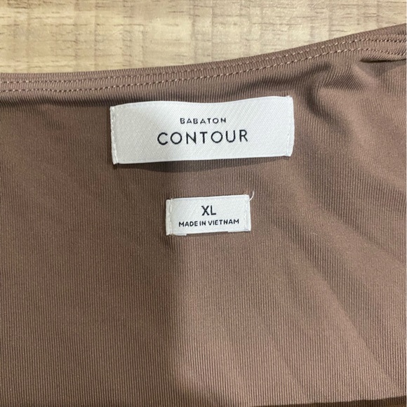 Contour Cami one strap Bodysuit in Taupe - Picture 6 of 6